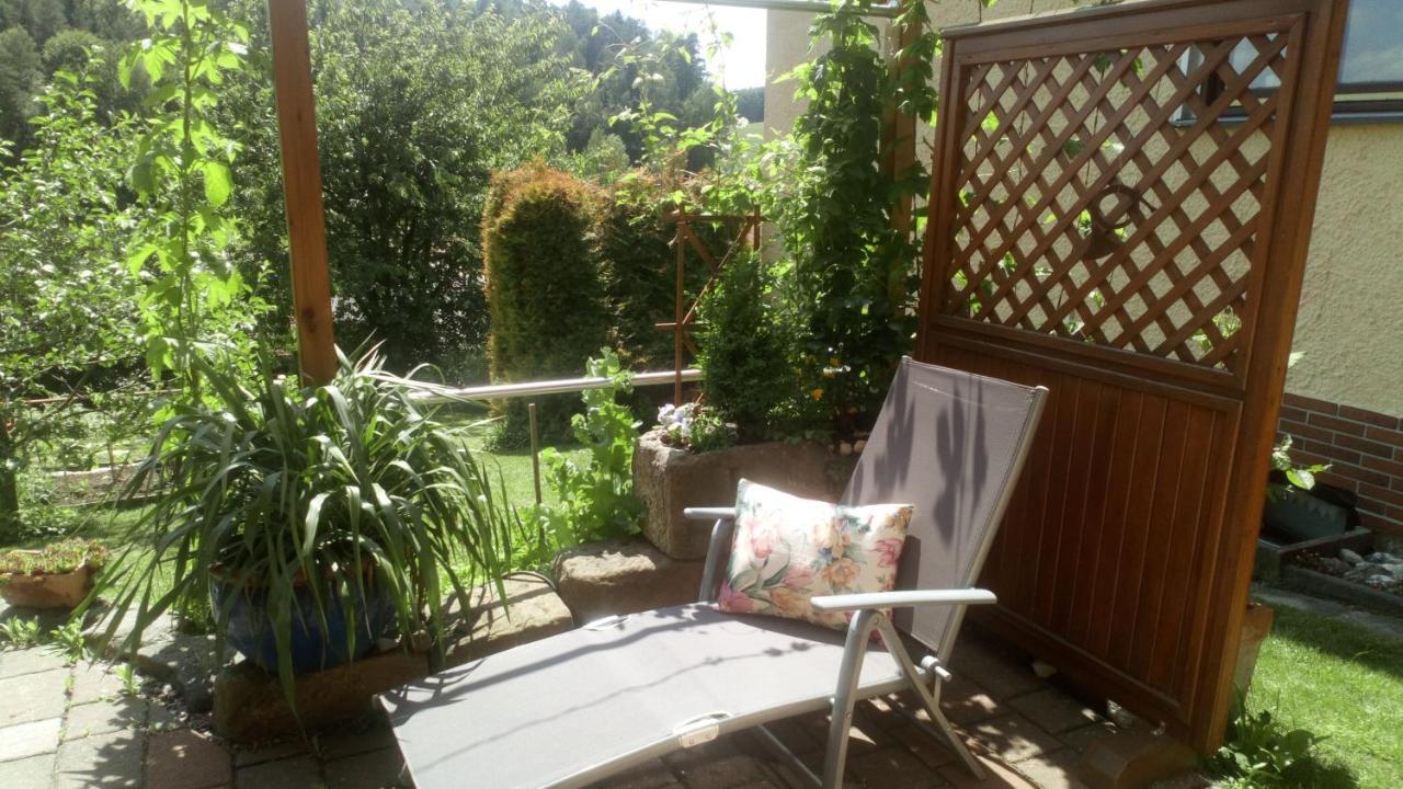 Apartment Mit Gartenblick Eckersdorf Exteriör bild